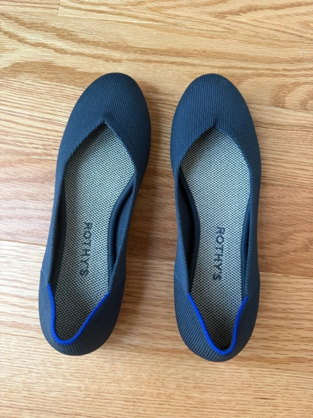 NWOB Rothy's Maritime Navy The Flat Round Toe Slip on Shoes Ballet Flat - Size 7